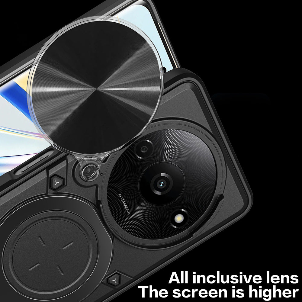 Kotelo Honor Magic8 Pro:lle, Techsuit, CamGuard Pro, Musta