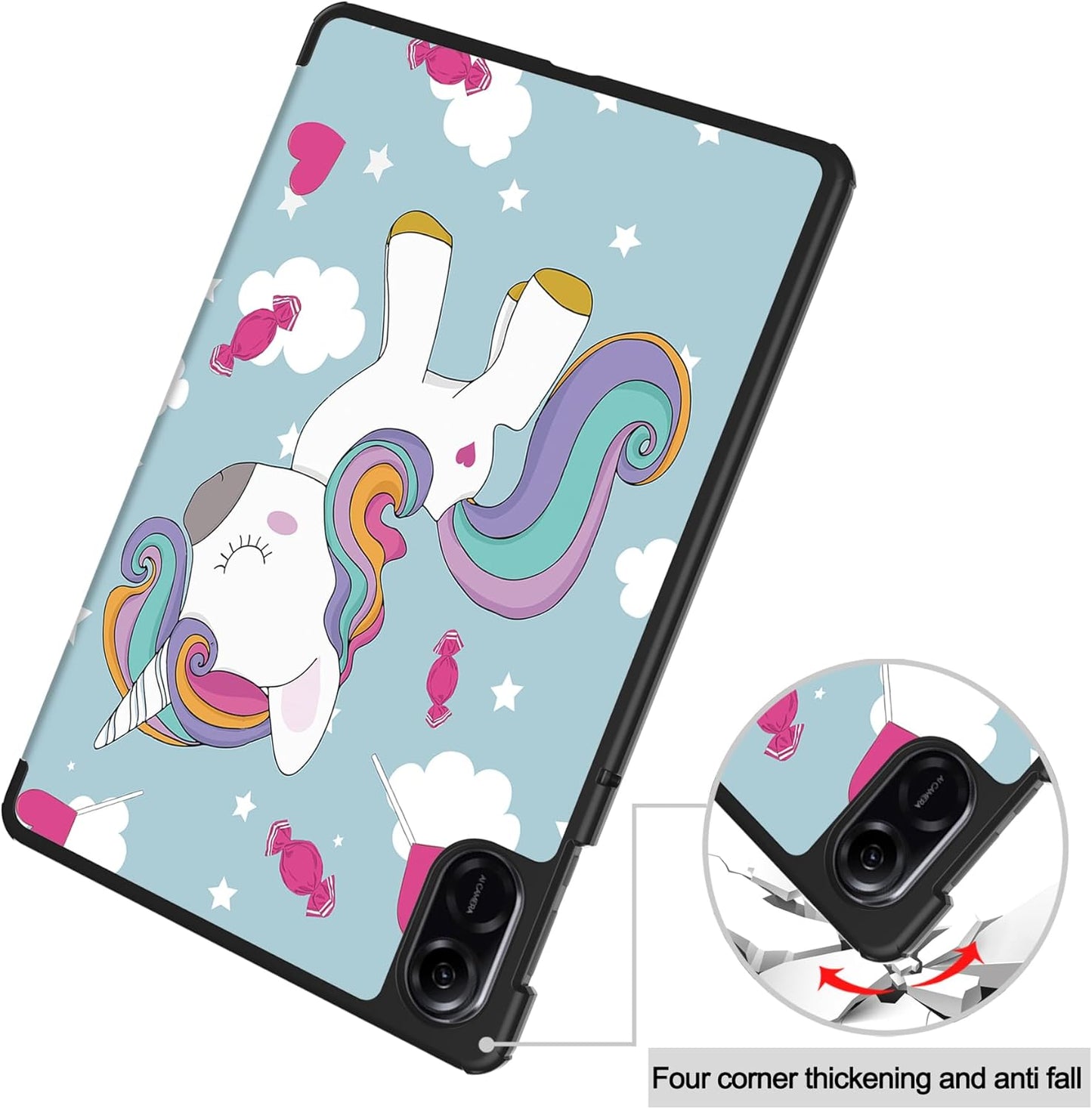 Kuori Honor Pad X8a:lle, Techsuit, FoldPro Unicorn, Monivärinen