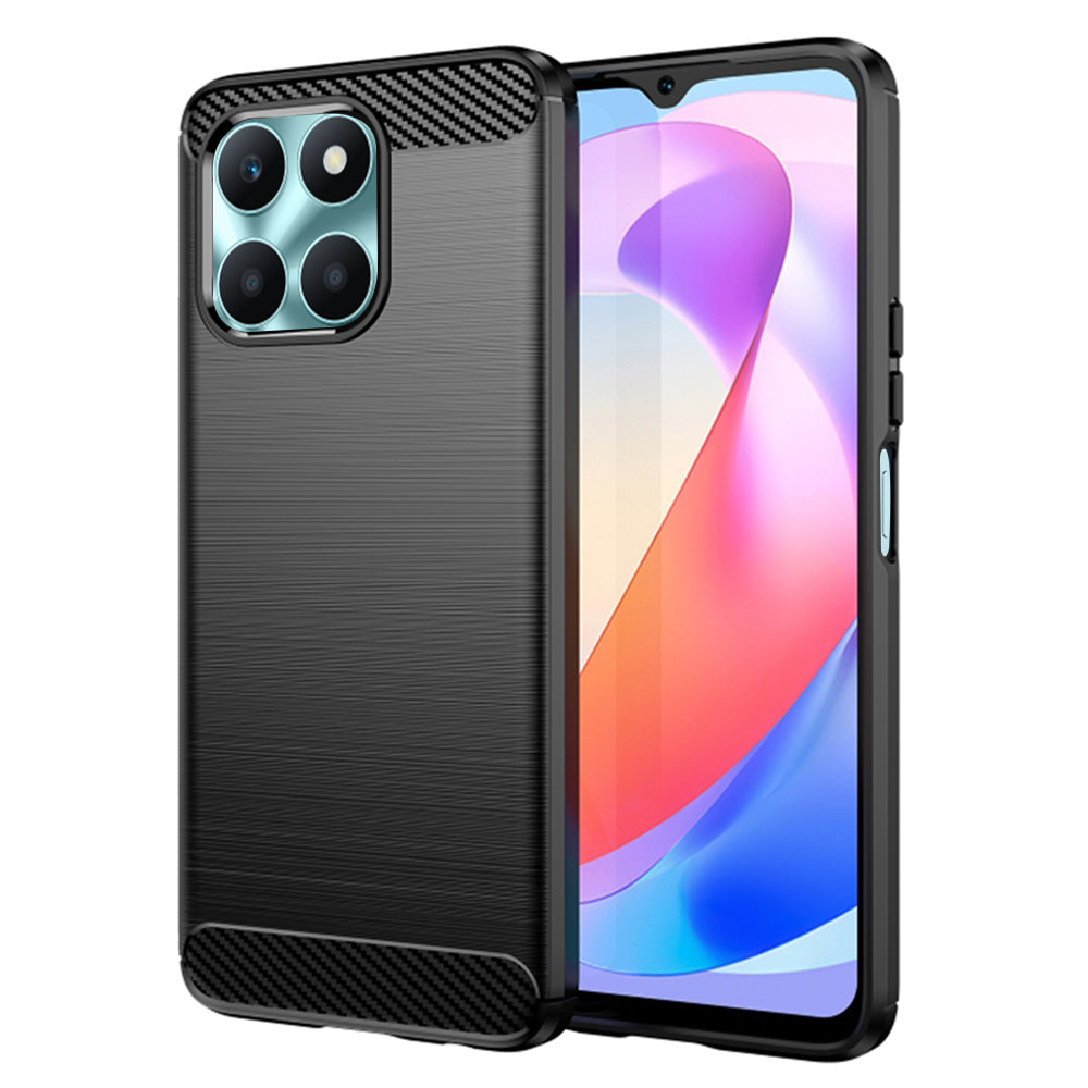 Case for Honor X6a, Techsuit, Carbon, Black