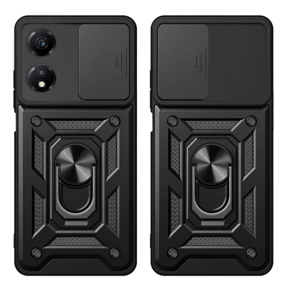 Kuori Honor X7b 5G / 90 Smart / X7b 4G:lle, Techsuit, CamShield, Musta