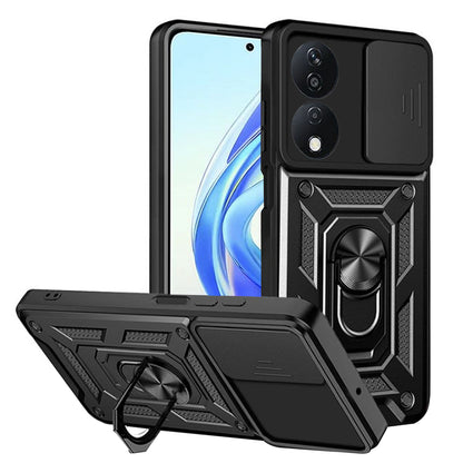 Kuori Honor X7b 5G / 90 Smart / X7b 4G:lle, Techsuit, CamShield, Musta