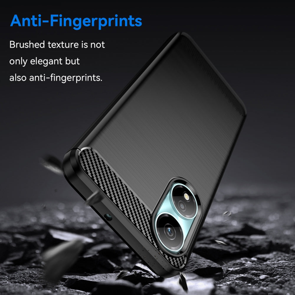 Kuori Honor X7b 5G / 90 Smart / X7b 4G:lle, Techsuit, Hiili, Musta