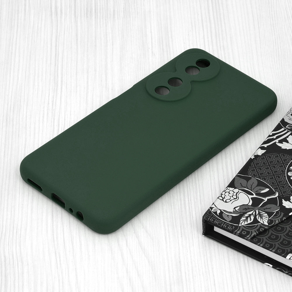 Kuori Honor X7b 5G / 90 Smart / X7b 4G:lle, Techsuit, Soft Edge, Tummanvihreä