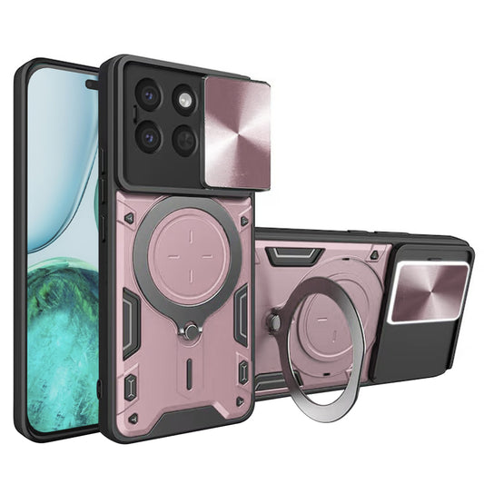 Kuori Honor X8c:lle, Techsuit, CamGuard Pro, Vaaleanpunakultainen