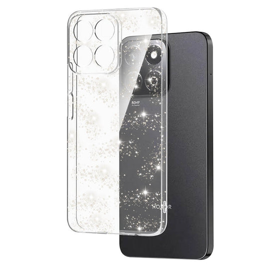 Kuori Honor X8c:lle, Techsuit, SparkleSkin, Läpinäkyvä