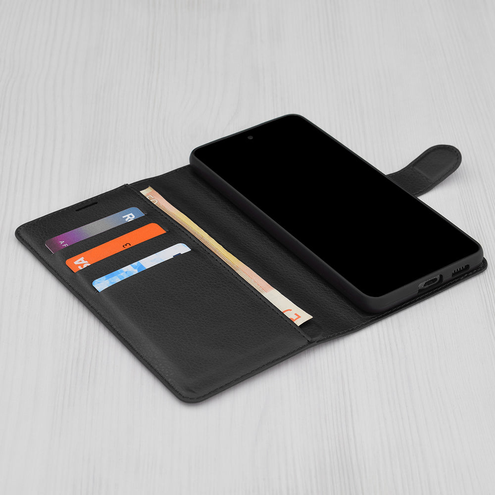 Case for Honor X9c / Magic7 Lite, Techsuit, Leather Folio, Black