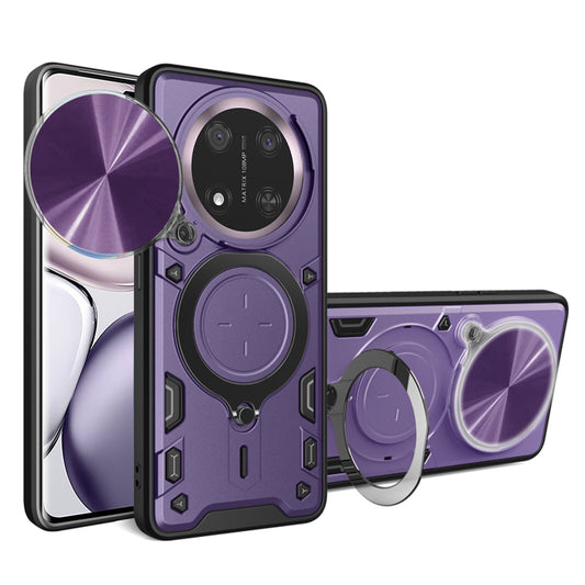 Kuori Honor X9c / Magic7 Lite -puhelimelle, Techsuit, CamGuard Pro, Violetti