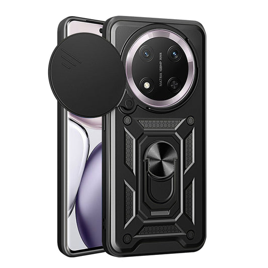 Kuori Honor X9c / Magic7 Lite -puhelimelle, Techsuit, CamShield, Musta