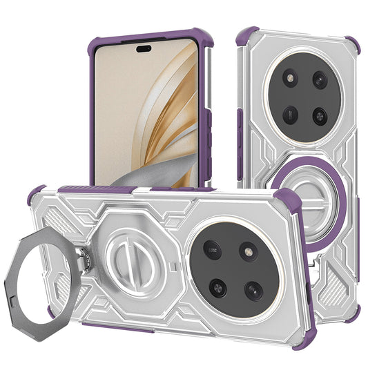 Kuori Honor X9c / Magic7 Lite -puhelimelle, Techsuit, Carbon Shield Pro, Violetti