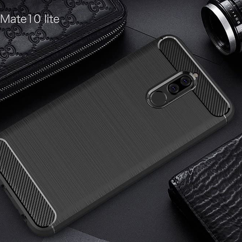 Kuori Huawei Mate 10 Lite -puhelimelle, Techsuit, Hiili, Musta