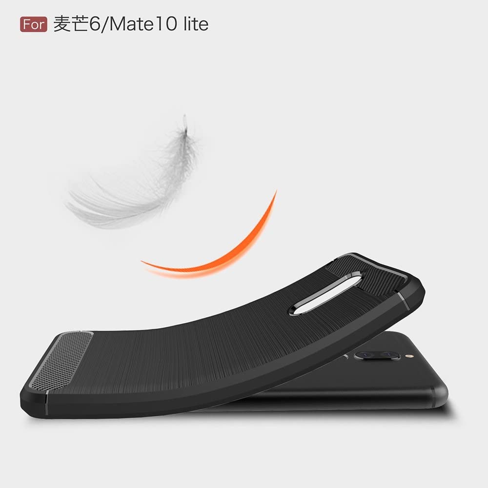 Kuori Huawei Mate 10 Lite -puhelimelle, Techsuit, Hiili, Musta