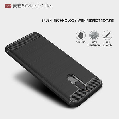 Kuori Huawei Mate 10 Lite -puhelimelle, Techsuit, Hiili, Musta