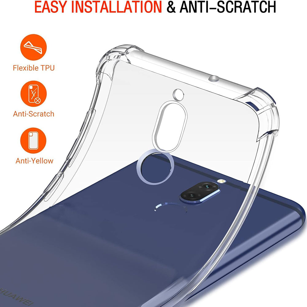 Kuori Huawei Mate 10 Lite -puhelimelle, Techsuit, Iskunkestävä Kirkas, Läpinäkyvä