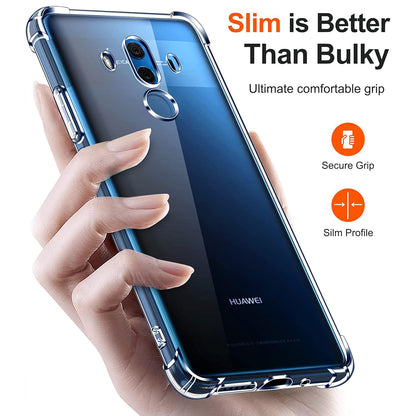 Kuori Huawei Mate 10 Pro:lle, Techsuit, Iskunkestävä Kirkas, Läpinäkyvä