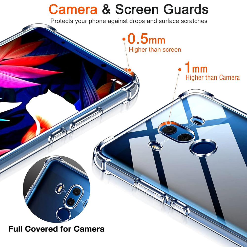 Kuori Huawei Mate 10 Pro:lle, Techsuit, Iskunkestävä Kirkas, Läpinäkyvä