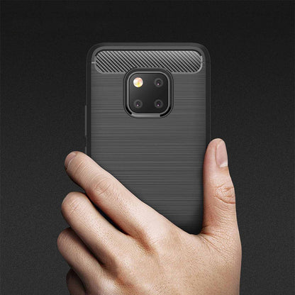 Case for Huawei Mate 20 Pro, Techsuit, Carbon, Black