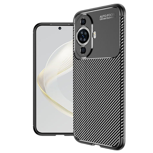Kuori Huawei nova 12s / nova 11:lle, Techsuit, Hiilikuitu, Musta