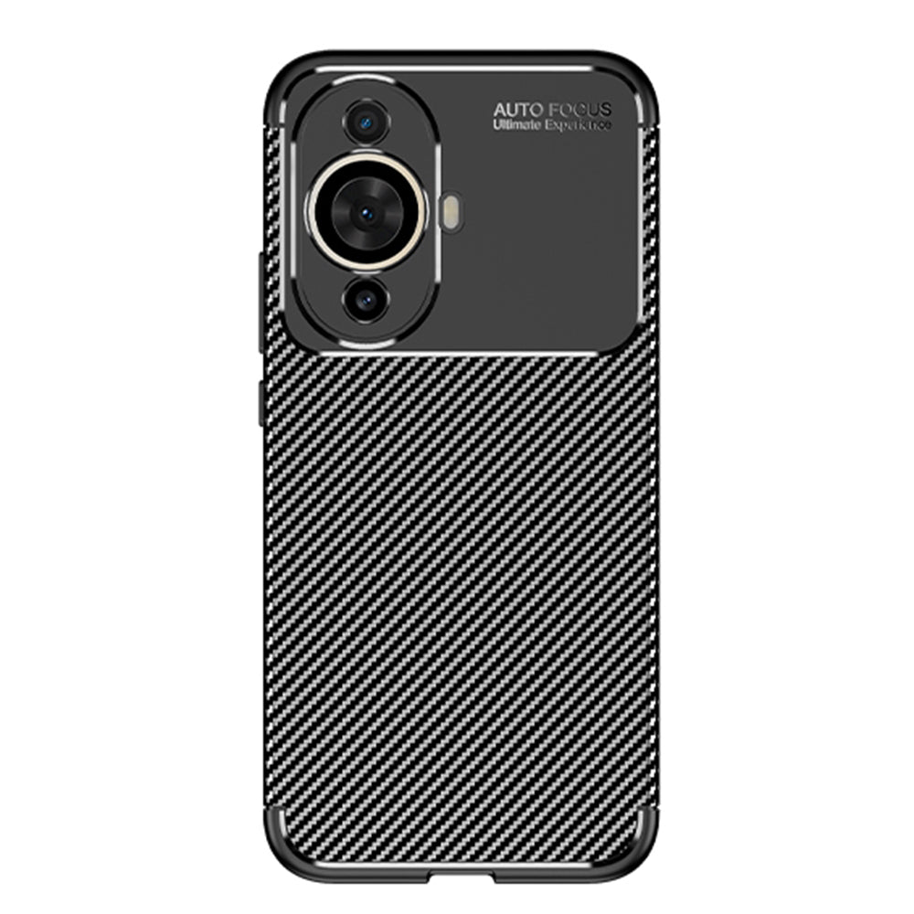 Case for Huawei nova 12s / nova 11, Techsuit, CarbonFiber, Black