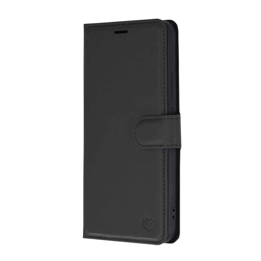 Kuori Huawei nova 12s / nova 11:lle, Techsuit, nahkainen folio, musta