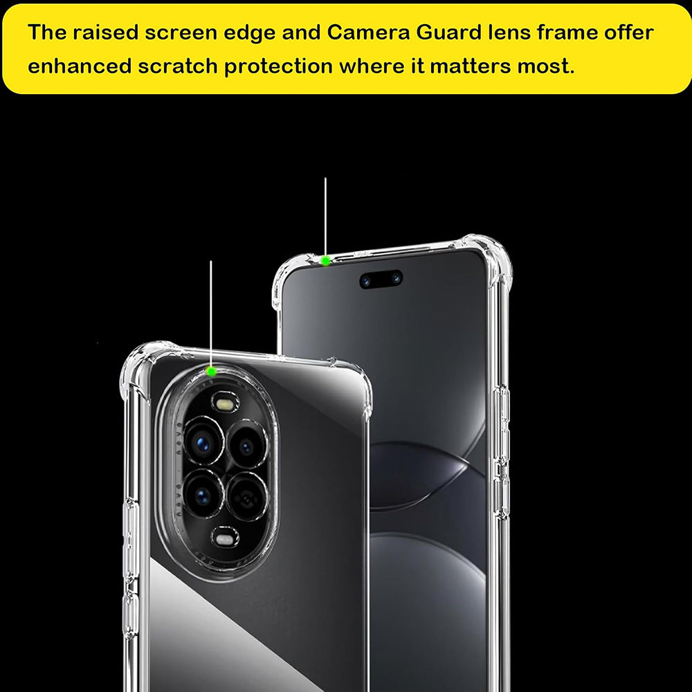 Kuori Huawei nova 13 Pro:lle, Techsuit, Iskunkestävä Kirkas, Läpinäkyvä