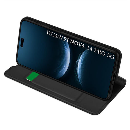 Suojakotelo Huawei nova 14 Pro:lle, Techsuit, Magskin Book, Musta