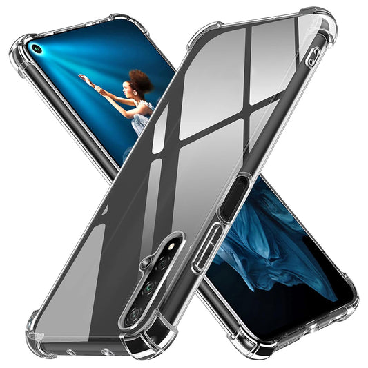 Kuori Huawei nova 5T / Honor 20:lle, Techsuit, Iskunkestävä Kirkas, Läpinäkyvä