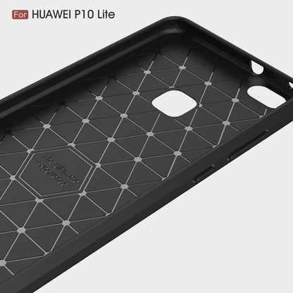 Case for Huawei P10 Lite, Techsuit, Carbon, Black