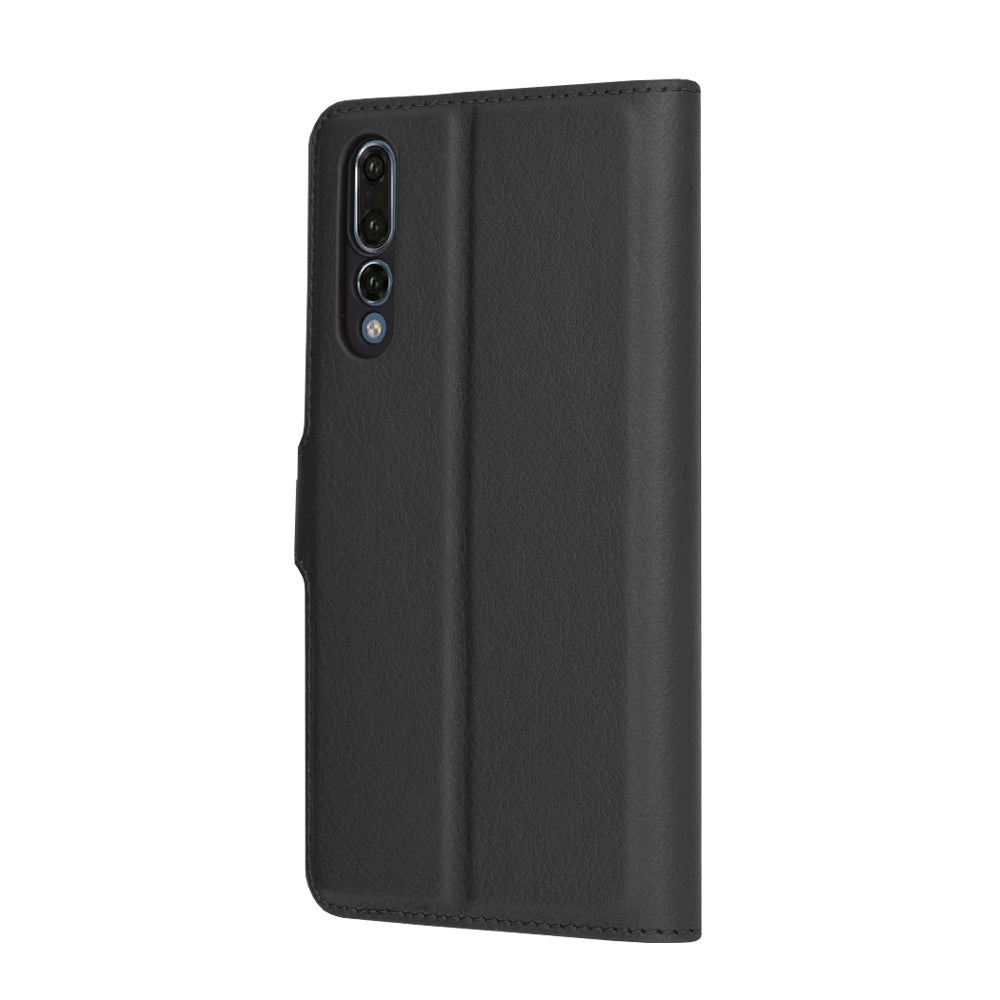 Kotelo Huawei P20 Pro:lle, Techsuit, Leather Folio, Musta