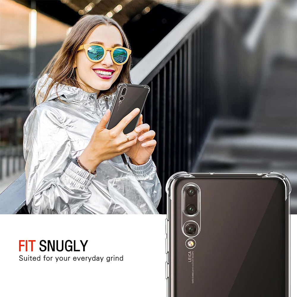 Case for Huawei P20 Pro, Techsuit, Shockproof Clear, Transparent