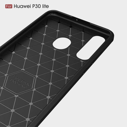 Kuori Huawei P30 lite New Edition / P30 lite, Techsuit, Hiili, Musta