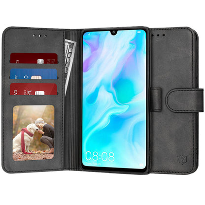 Kuori Huawei P30 lite New Edition / P30 lite, Techsuit, Diary Book, Musta