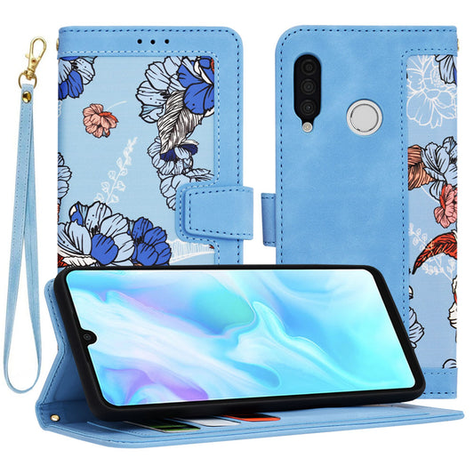 Kuori Huawei P30 lite New Edition / P30 lite, Techsuit, FlipCraft, Sininen