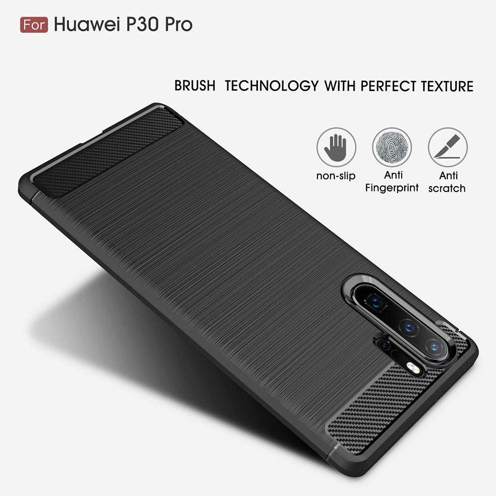 Case for Huawei P30 Pro New Edition / P30 Pro, Techsuit, Carbon, Black