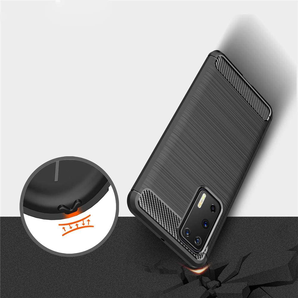 Case for Huawei P40 Pro, Techsuit, Carbon, Black