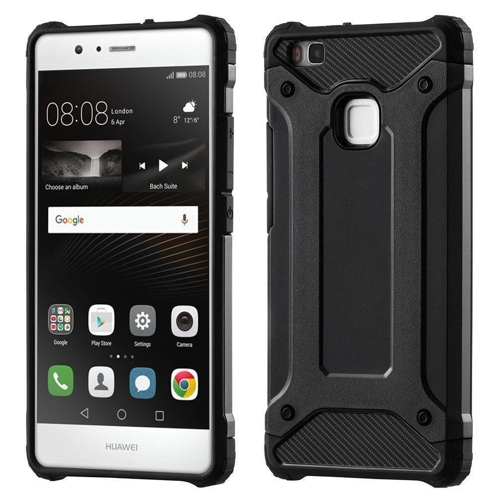 Kuori Huawei P9 lite (2016):lle, Techsuit, Hybrid Armor, Musta