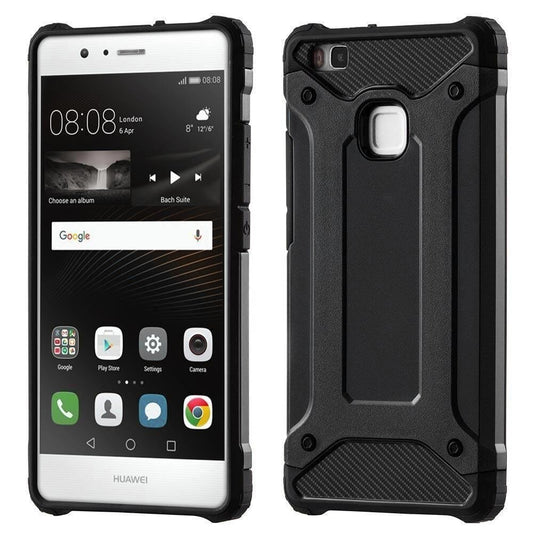 Kuori Huawei P9 lite (2016):lle, Techsuit, Hybrid Armor, Musta