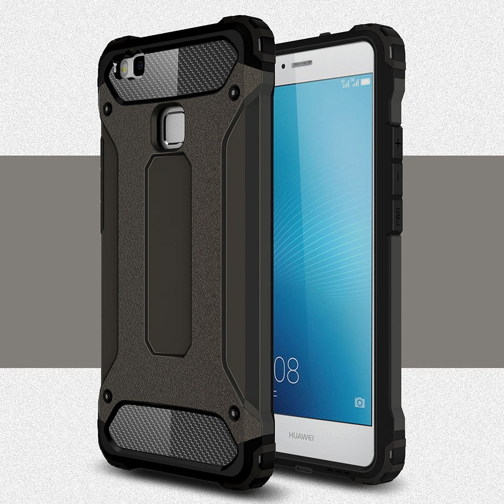 Kuori Huawei P9 lite (2016):lle, Techsuit, Hybrid Armor, Musta