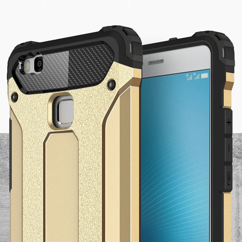 Kuori Huawei P9 lite (2016):lle, Techsuit, Hybrid Armor, Musta