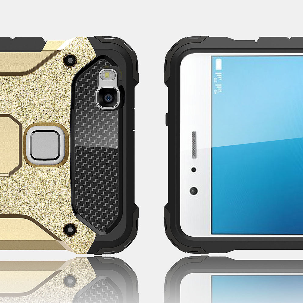 Kuori Huawei P9 lite (2016):lle, Techsuit, Hybrid Armor, Musta