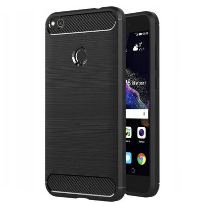 Suojakuori Huawei P9 Lite (2017) / P8 Lite (2017), Techsuit, Hiili, Musta