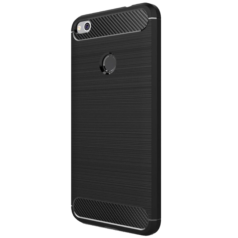 Suojakuori Huawei P9 Lite (2017) / P8 Lite (2017), Techsuit, Hiili, Musta