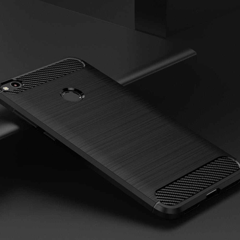 Suojakuori Huawei P9 Lite (2017) / P8 Lite (2017), Techsuit, Hiili, Musta