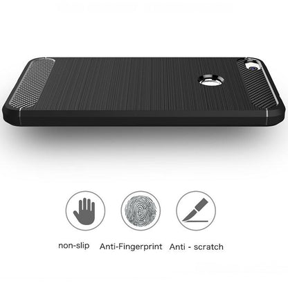 Suojakuori Huawei P9 Lite (2017) / P8 Lite (2017), Techsuit, Hiili, Musta
