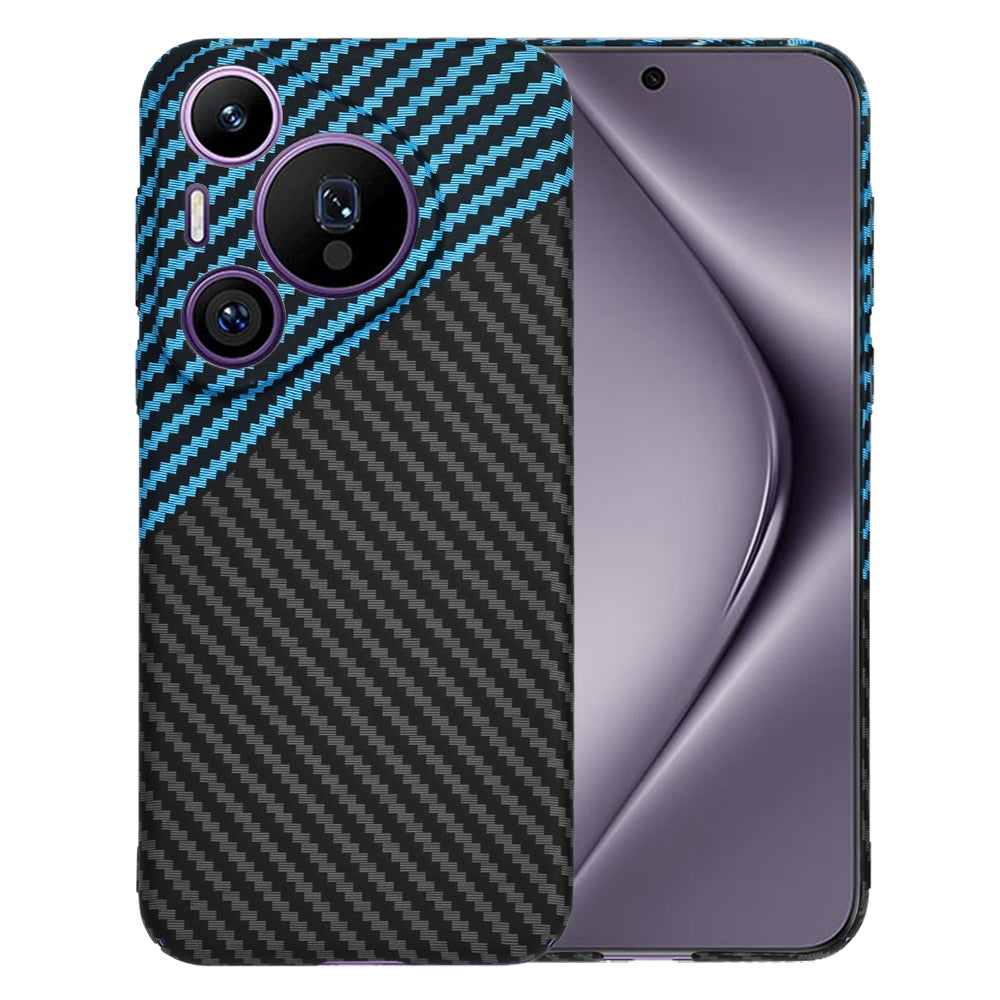 Kuori Huawei Pura 70 Pro:lle, Techsuit, Carbonite FiberShell, Musta Bleu