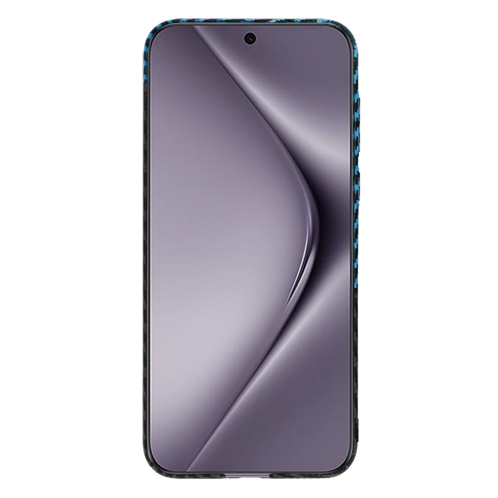 Kuori Huawei Pura 70 Pro:lle, Techsuit, Carbonite FiberShell, Musta Bleu