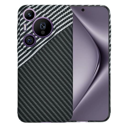 Kuori Huawei Pura 70 Pro:lle, Techsuit, Carbonite FiberShell, Musta Harmaa