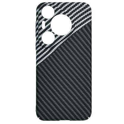 Case for Huawei Pura 70 Pro, Techsuit, Carbonite FiberShell, Black Gray