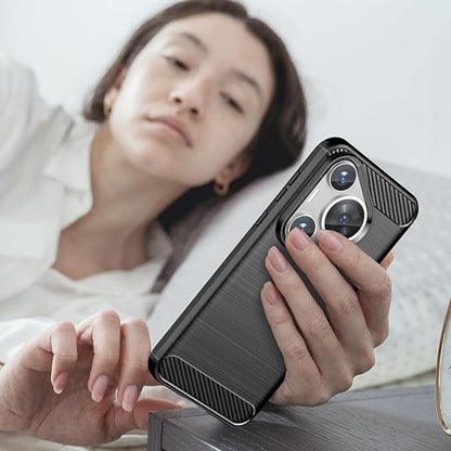 Kuori Huawei Pura 70:lle, Techsuit, Hiili, Musta