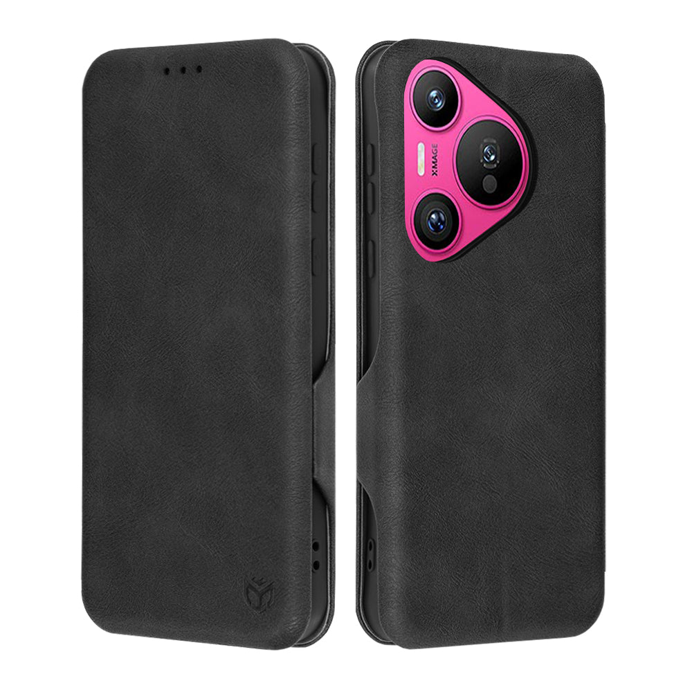 Kuori Huawei Pura 70:lle, Techsuit, Safe Wallet Plus, Musta
