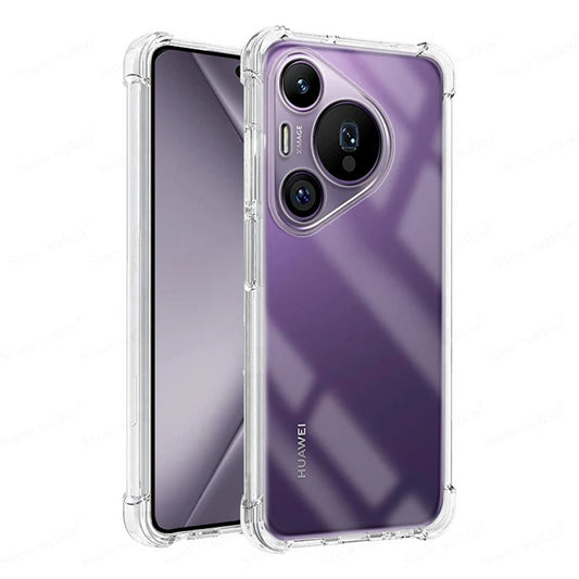 Kuori Huawei Pura 70:lle, Techsuit, Iskunkestävä Kirkas, Läpinäkyvä
